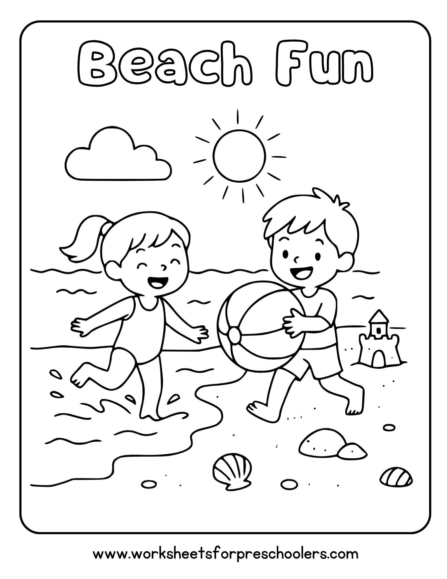 Kids Beach Fun Printable Kids Beach Fun Printable