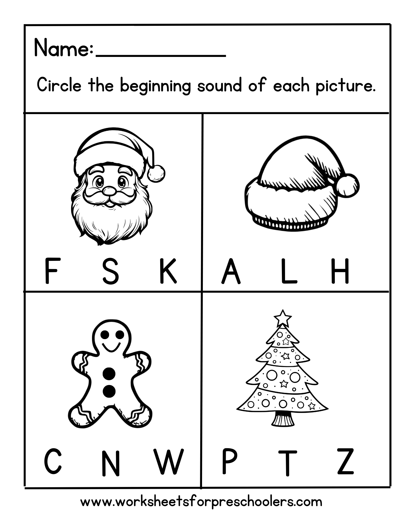 Beginning Sound Worksheet Beginning Sound Worksheet