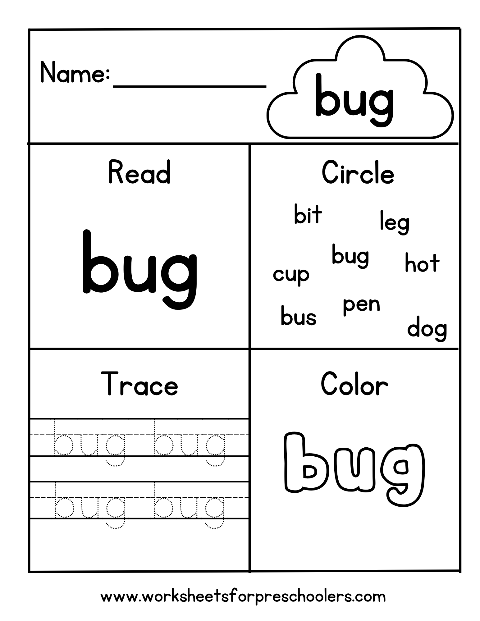 CVC Word bug