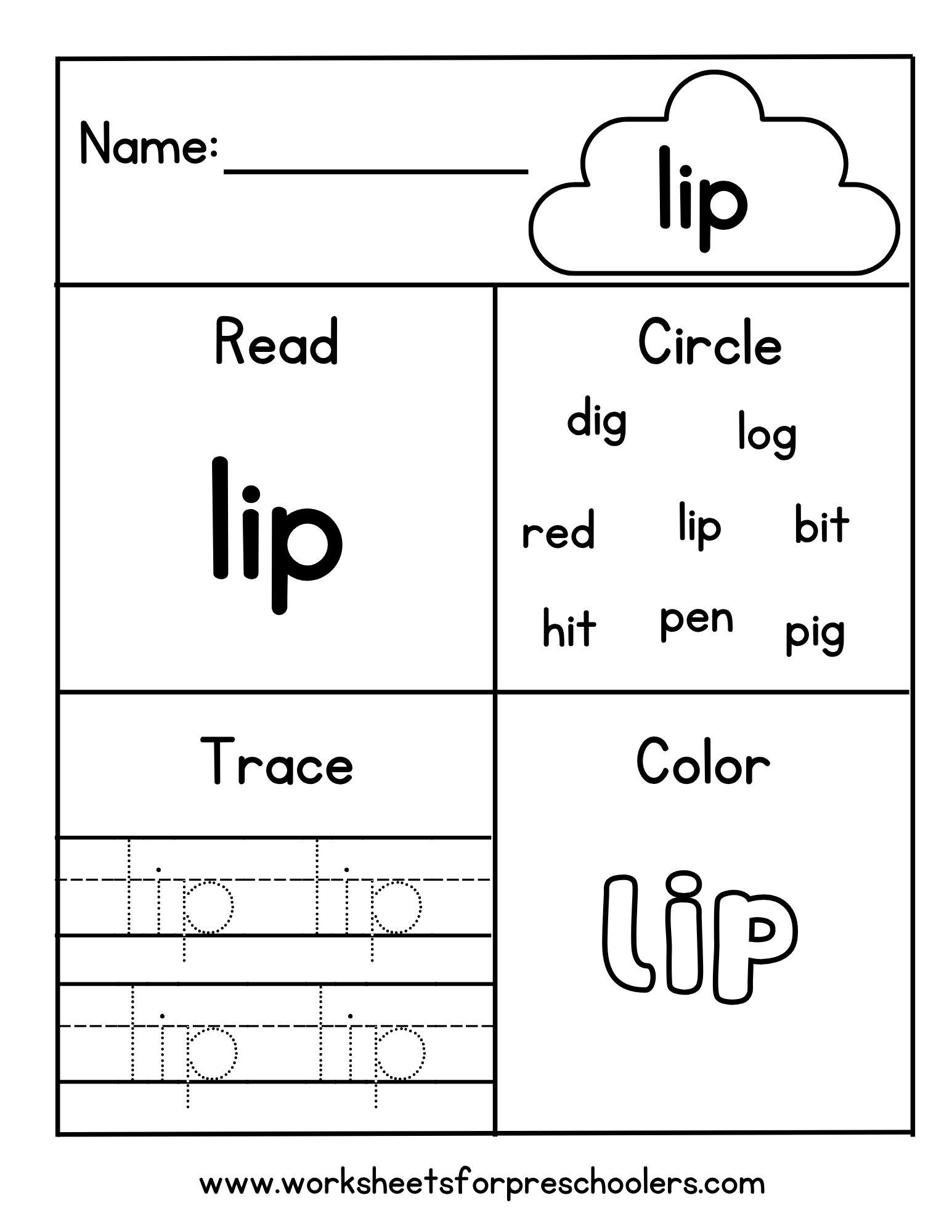 CVC Word lip CVC Word lip