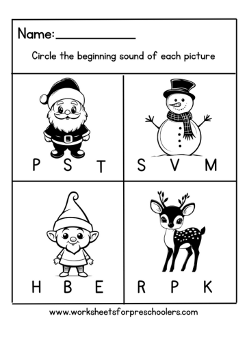Christmas Worksheet