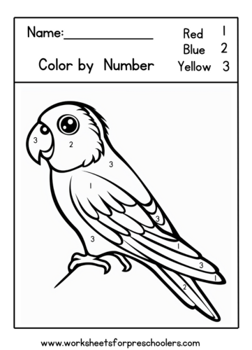 Parrot Color By Number