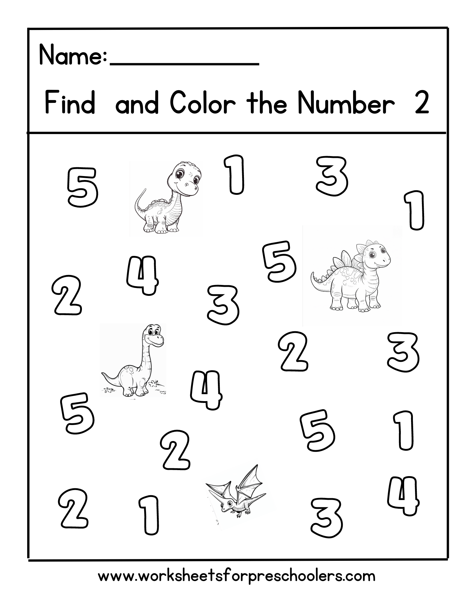 Find and Color Number 2