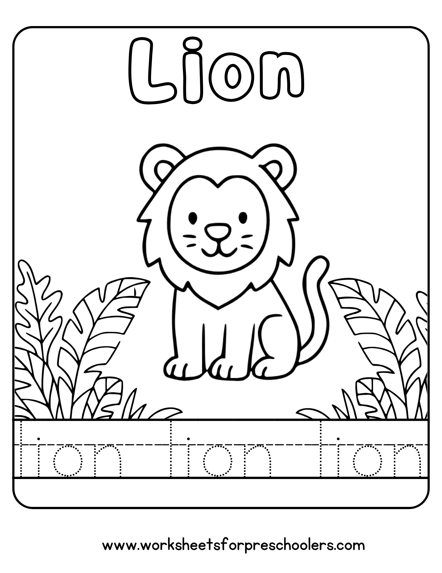 Lion Coloring Page