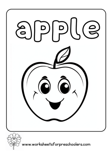 Apple Coloring Page