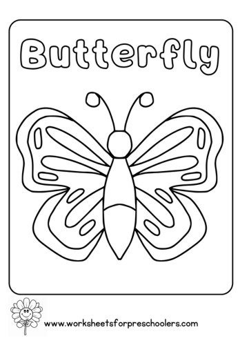 Butterfly Coloring Page Activity