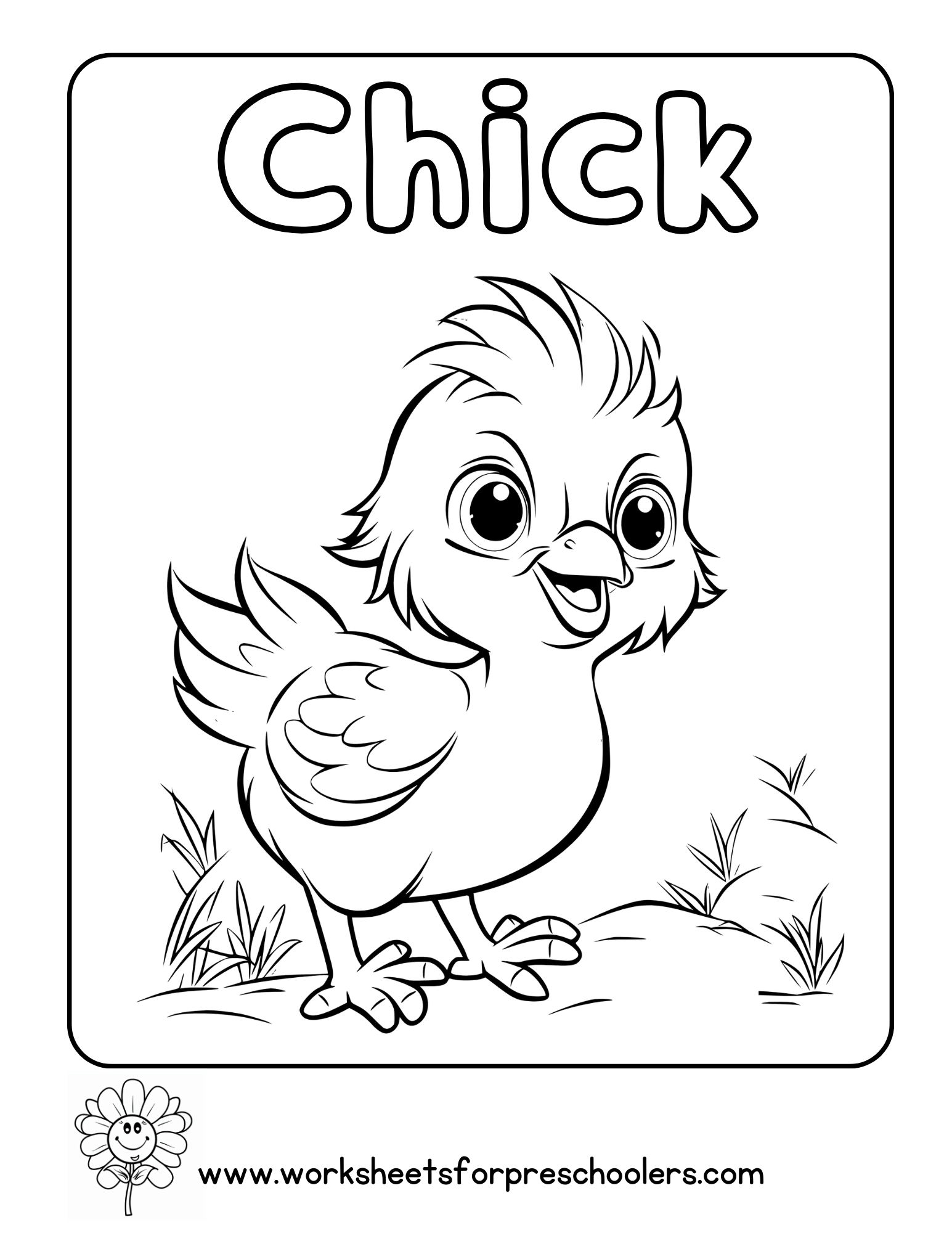 Chick Coloring Page Activity