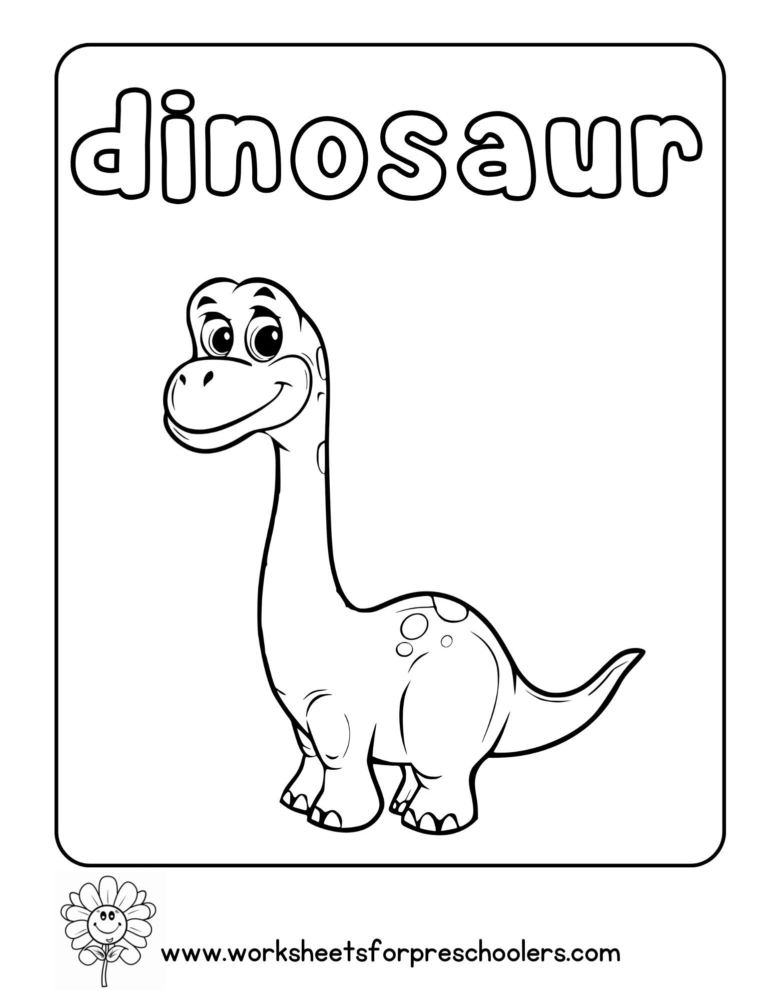 Dinosaur Coloring Page
