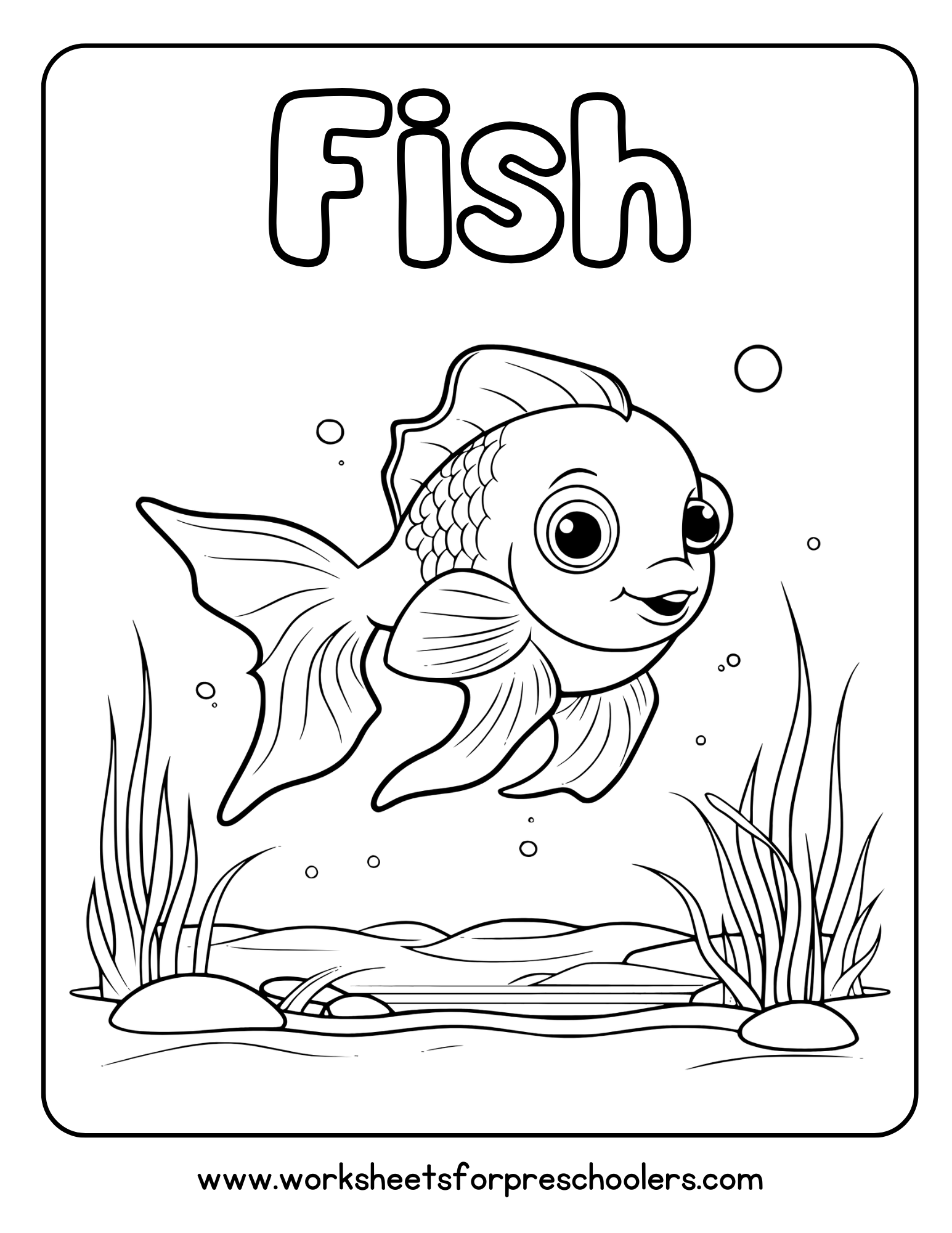 Goldfish Coloring Printable