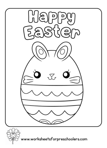 Easter Egg Coloring Page Activity