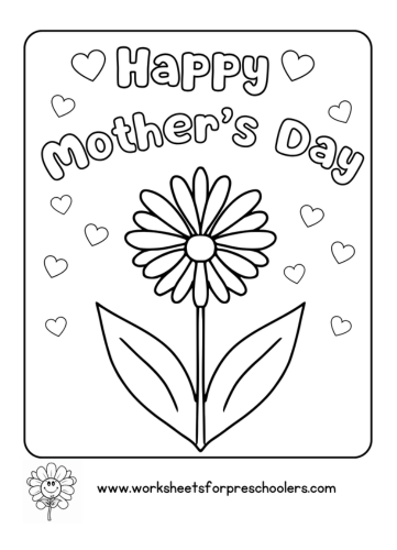 Mother's Day Coloring Page