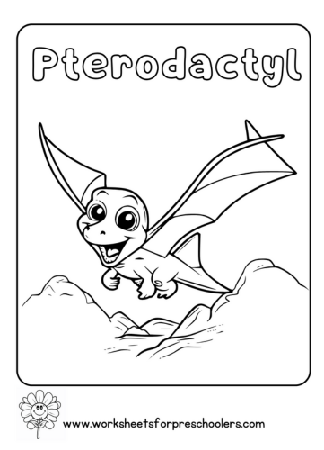 Pterodactyl Coloring Page
