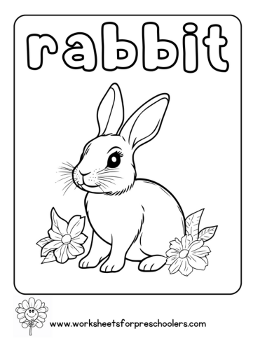 Bunny Coloring Page