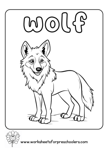 Wolf Coloring Page