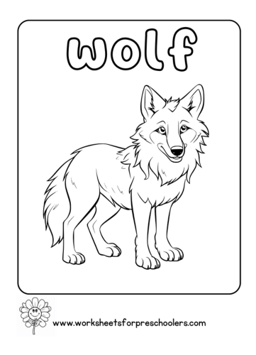 Wolf Coloring Page