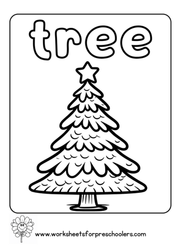 Christmas Tree Coloring Page