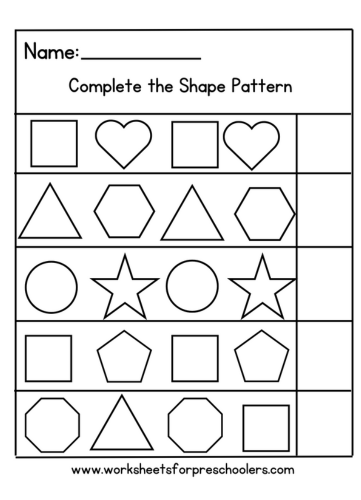 Shape Activity Worksheets Preschool Shape Activity Worksheets Preschool