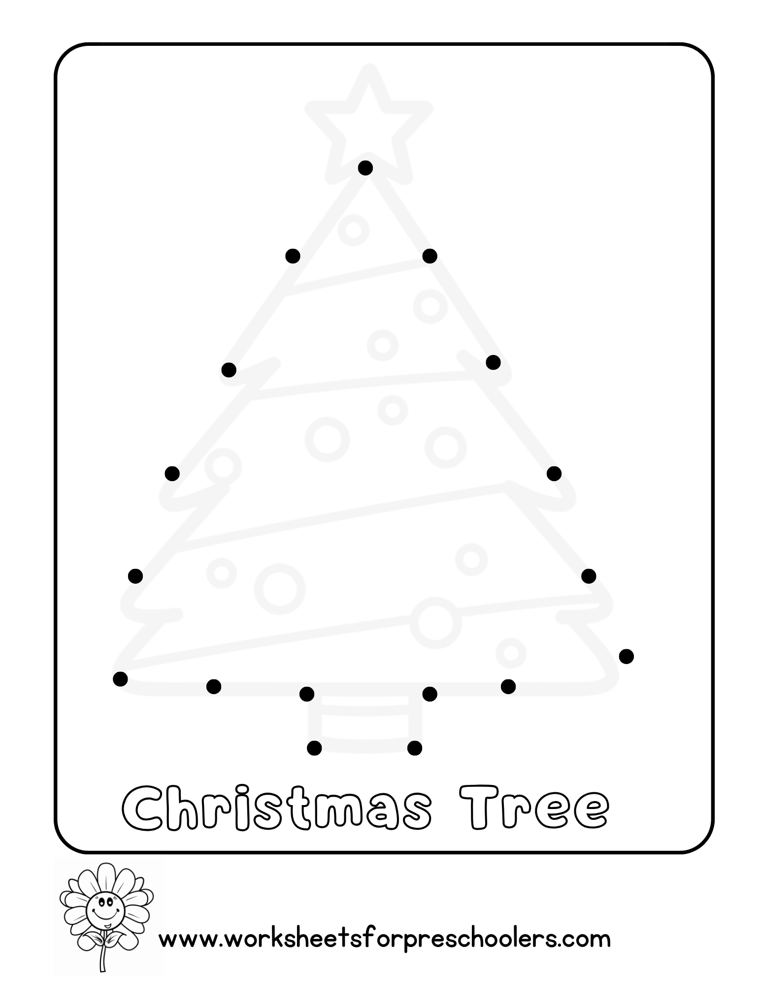 Connect the Dots Christmas Tree