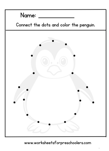 Connect the Dots Penguin