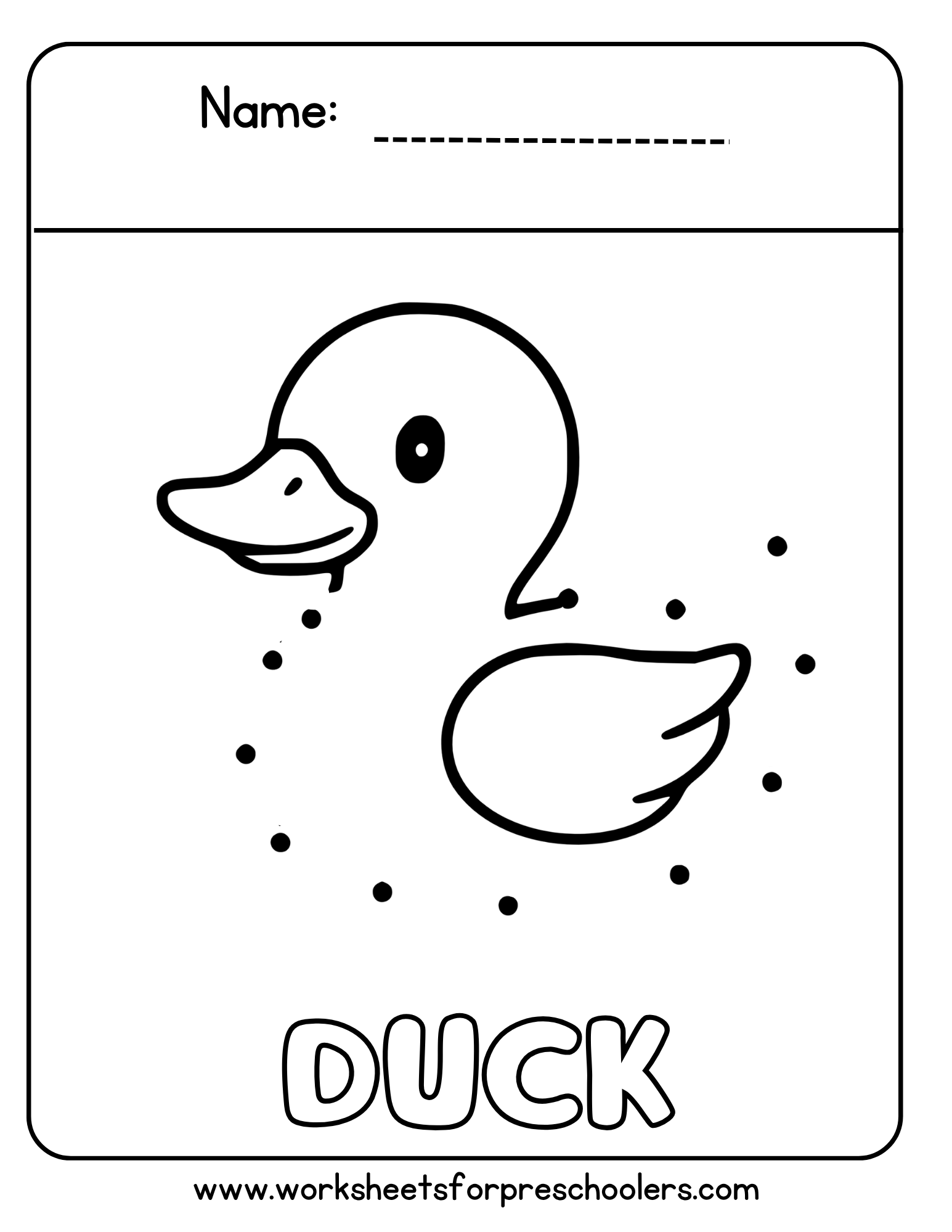 Connect the Dots Duck