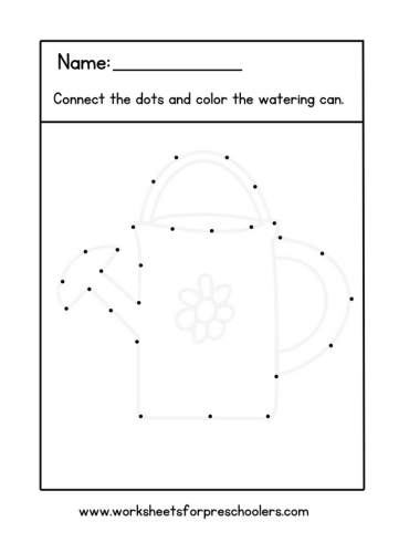 Connect the Dots Watering Can