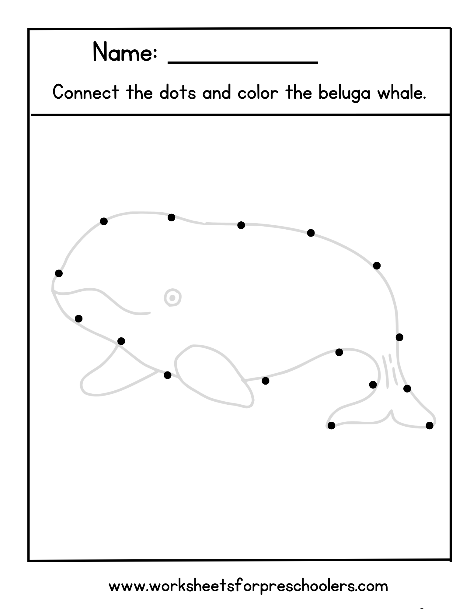 Connect the Dots Beluga Whale