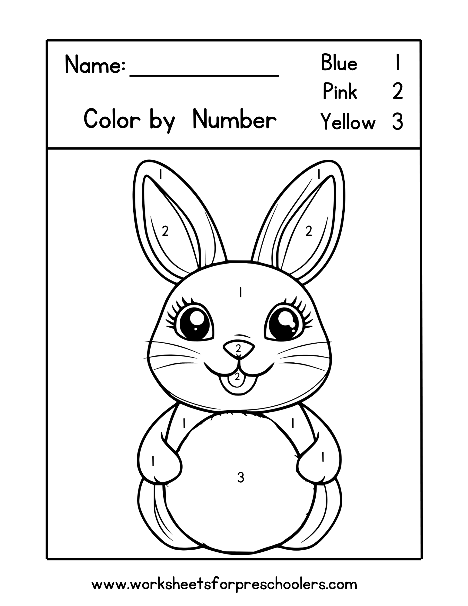 Easter Bunny Worksheet Easter Bunny Worksheet