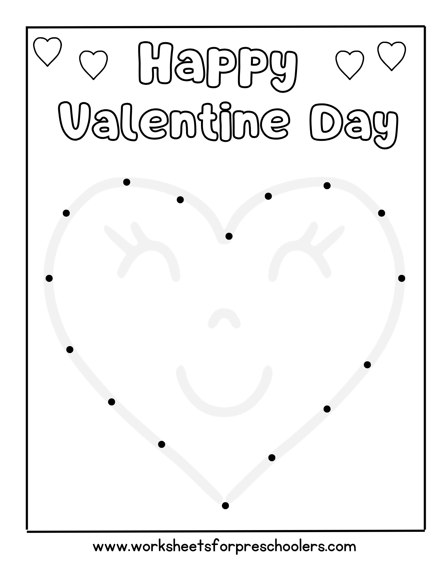 Connect the Dots Valentine Heart  Connect the Dots Valentine Heart