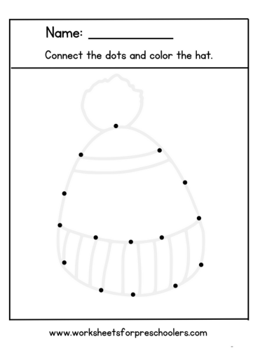 Connect the Dots Winter Hat