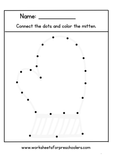 Connect the Dots Mitten