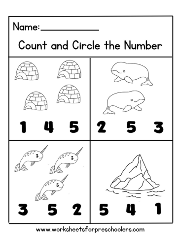 Arctic Theme Worksheet