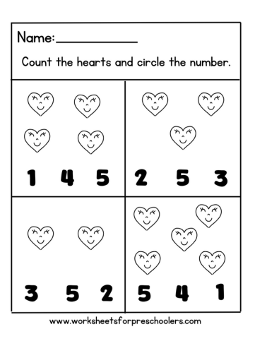Math Counting Worksheet
