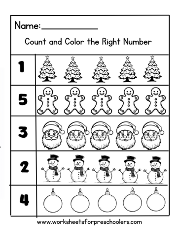 Counting worksheet 