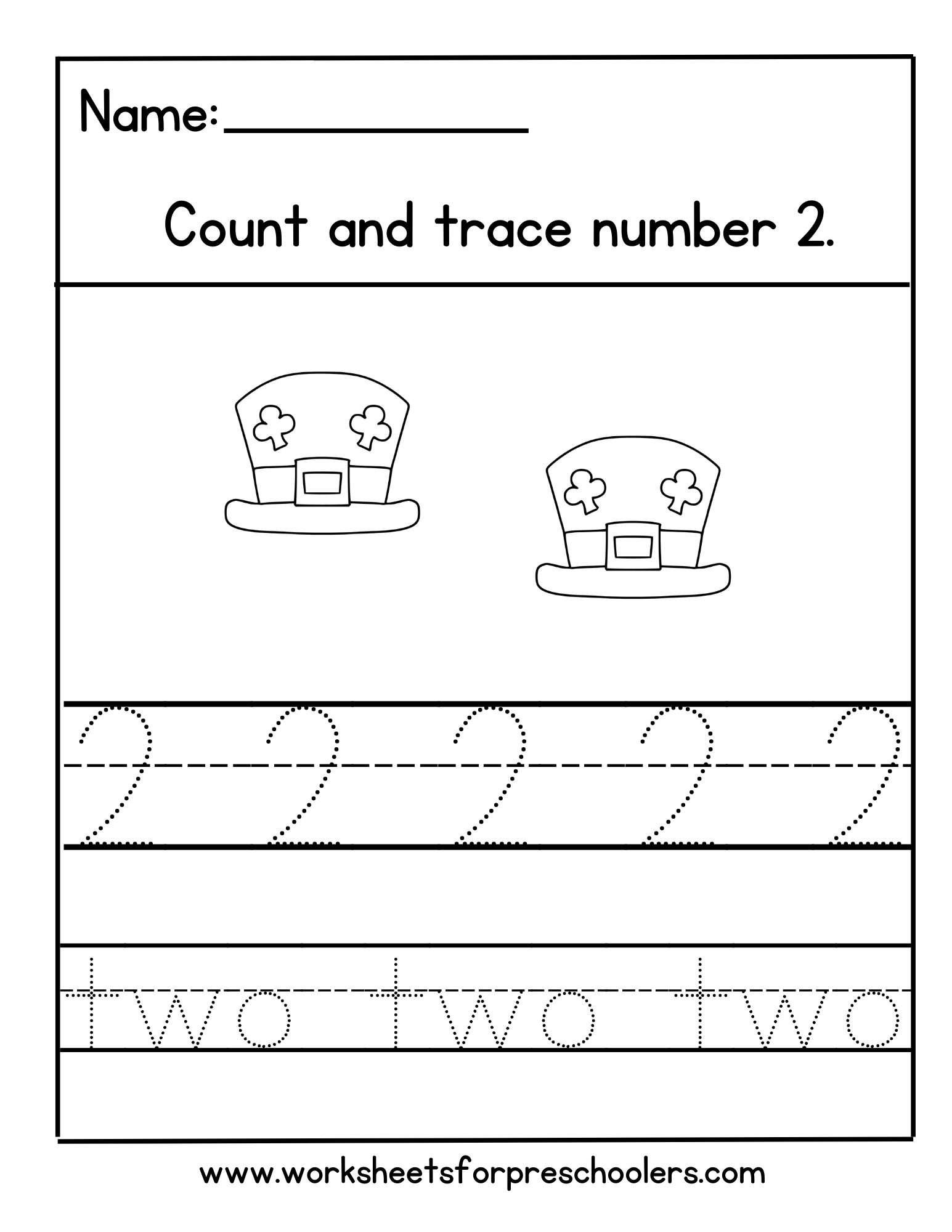 St Patrick Theme Number 2 Worksheet St Patrick Theme Number 2 Worksheet
