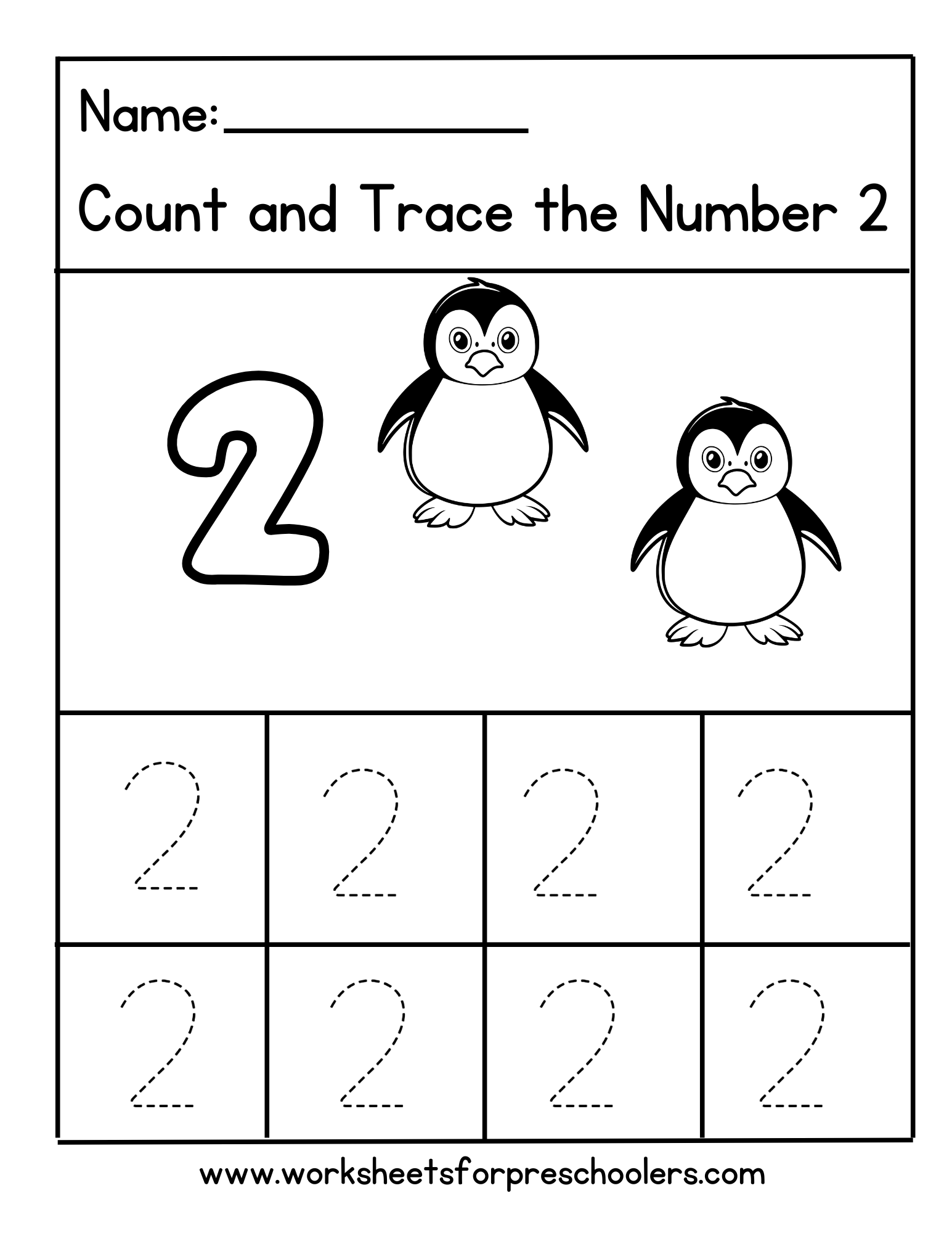 Penguin Math Worksheet