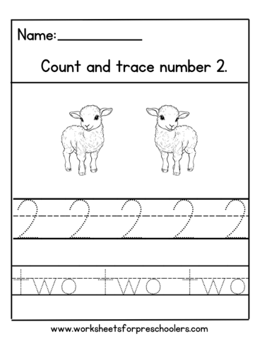Easter Number 2 Math Worksheet