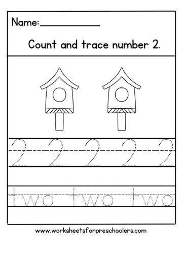 Spring Theme Number 2 Worksheet 