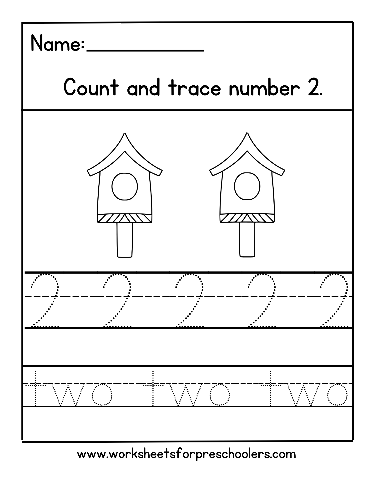 Spring Theme Number 2 Worksheet 