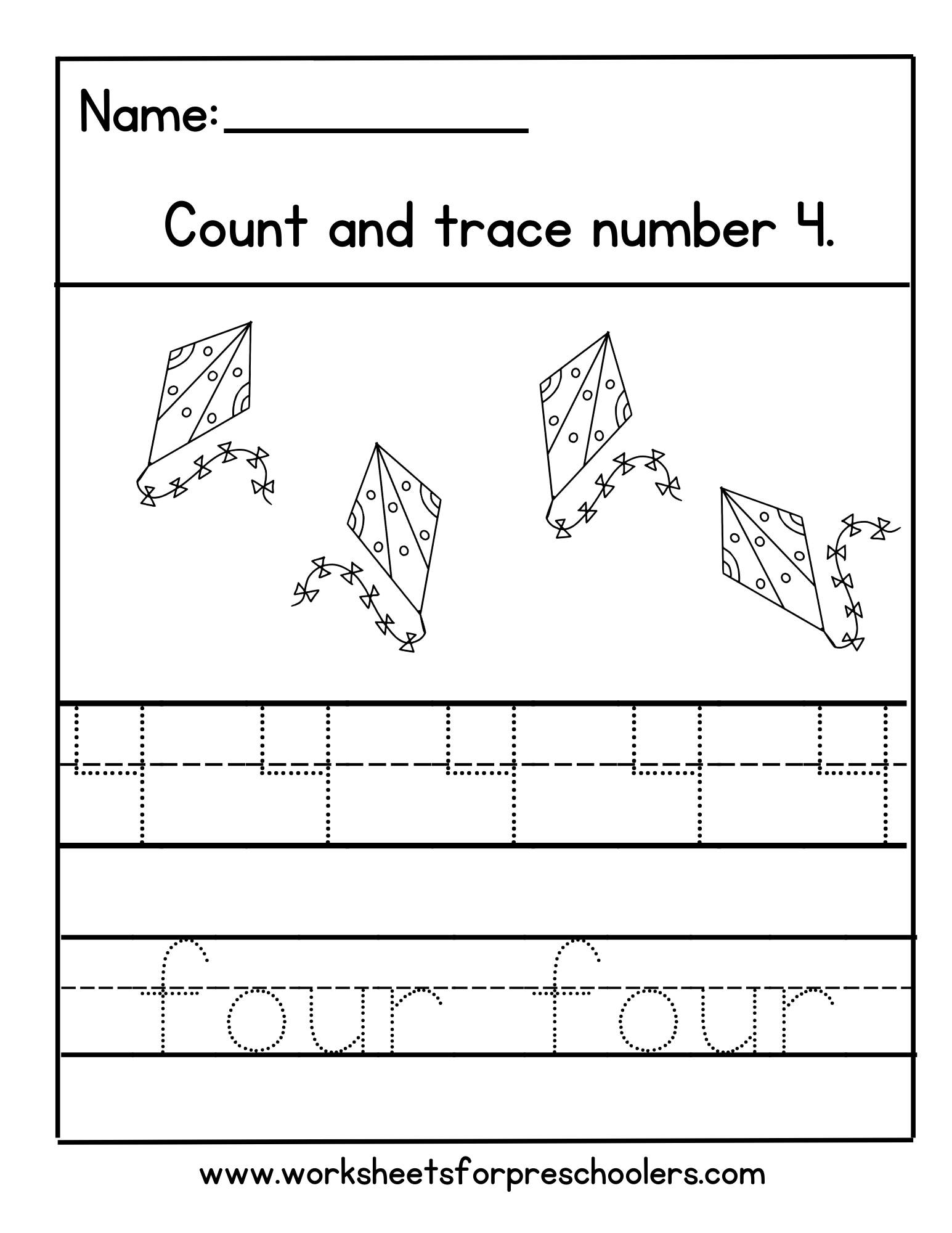 Spring Theme Number 4 Worksheet Spring Theme Number 4 Worksheet
