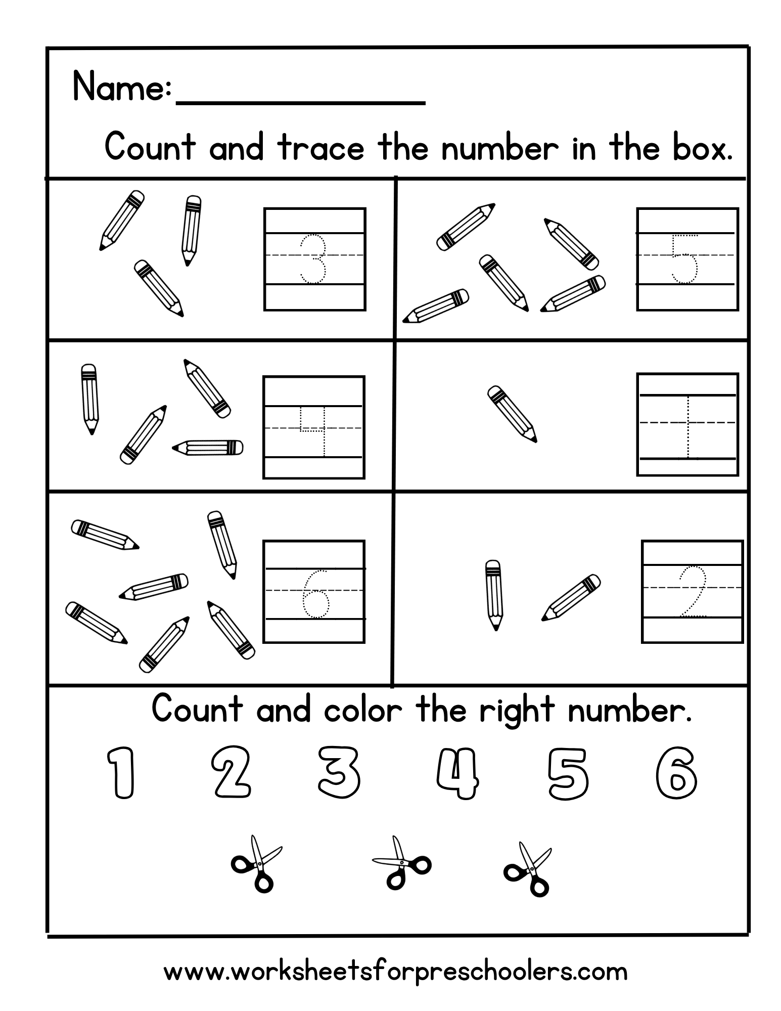 Count and Trace Numbers