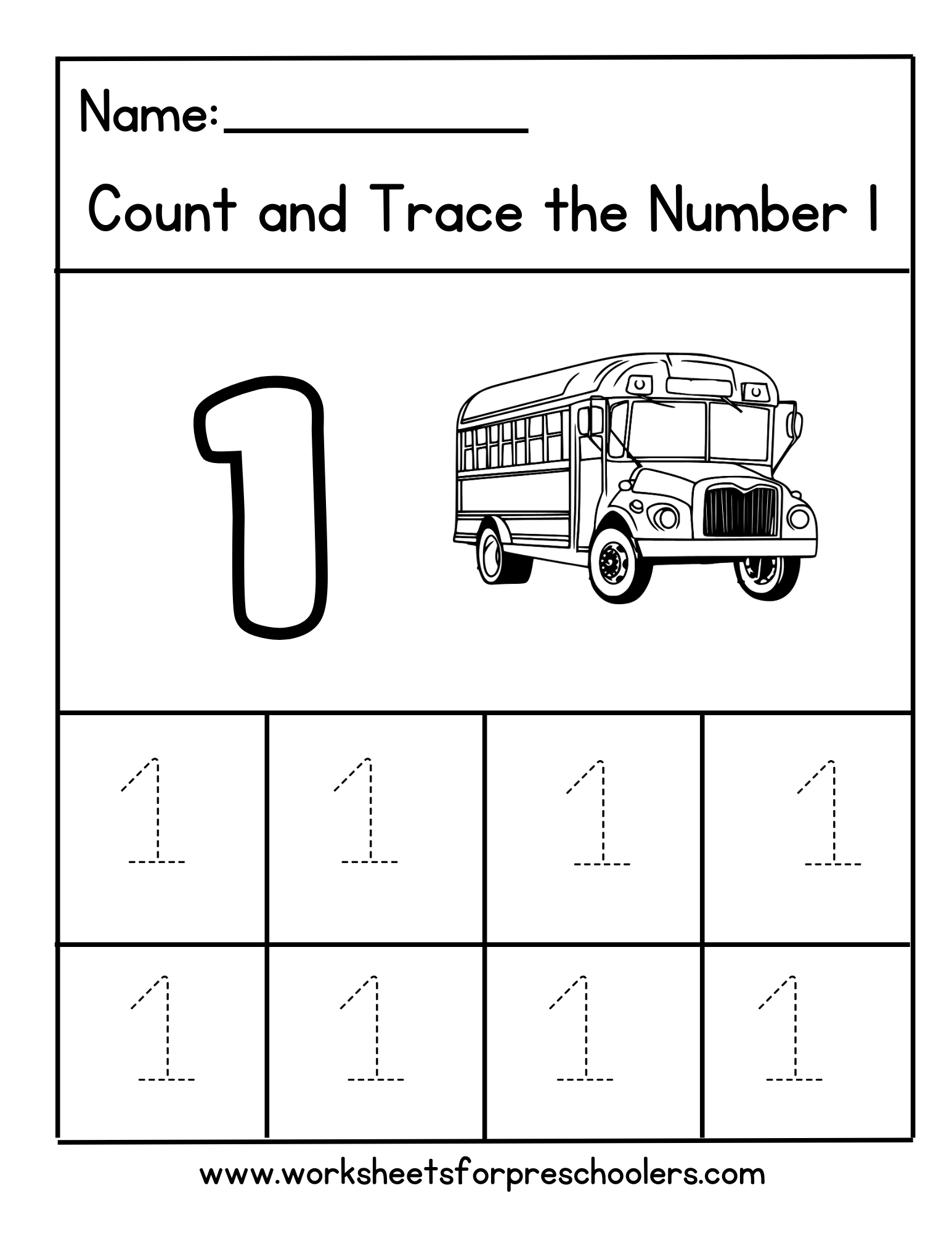 Count and Trace Number 1
