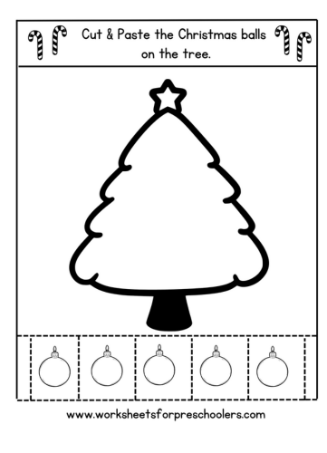 Cut and paste Christmas tree