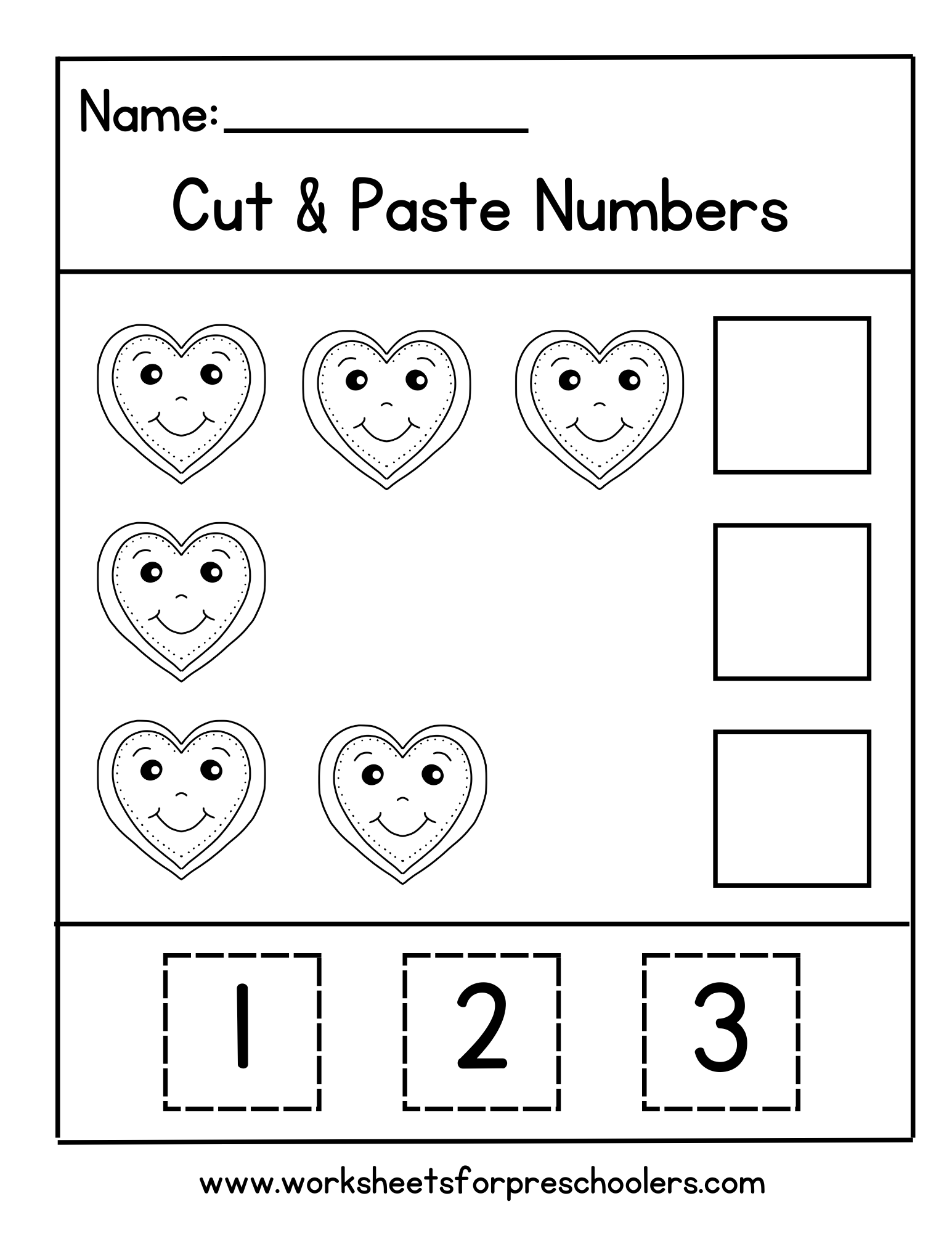 Cut and Paste Math Worksheet Cut and Paste Math Worksheet