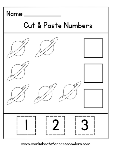 Space Theme Worksheet