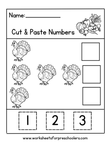 Turkey Math Worksheet
