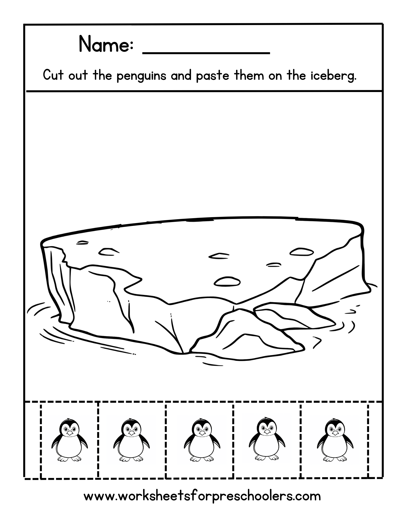 Penguin Activity Sheet
