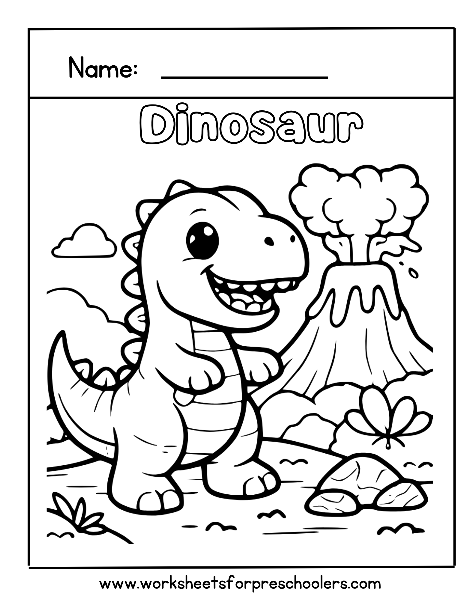 Dinosaur Coloring Page