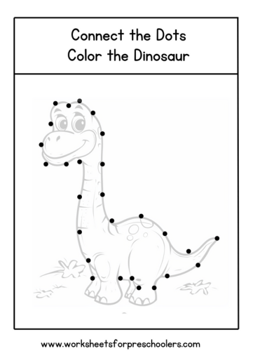 Connect the Dots Dinosaur
