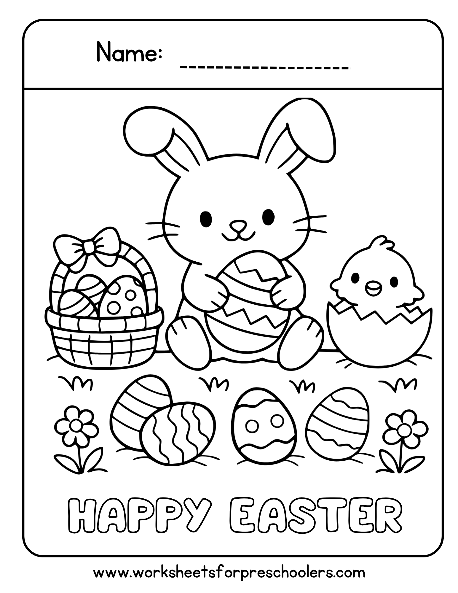 Easter Coloring Page
