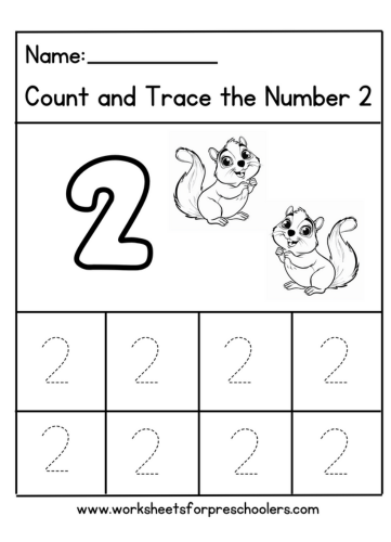 Fall Theme Number 2 Worksheet